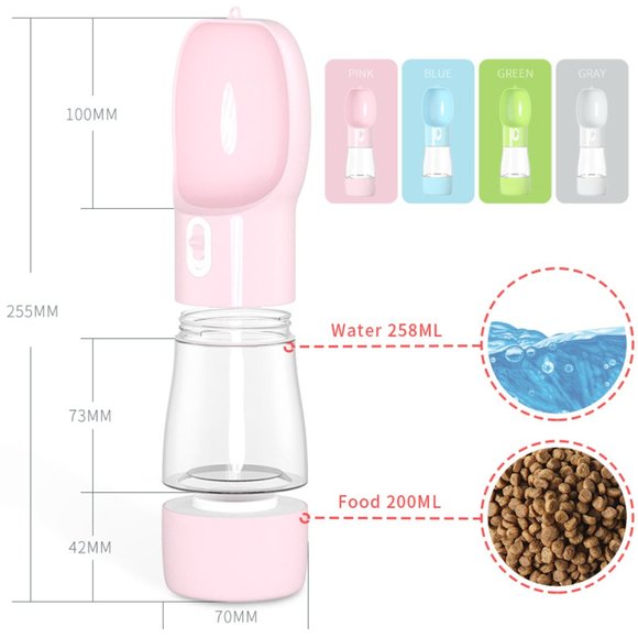 Multifunctional Portable Pet Water Bottle & Feeder - Picture 11 of 11
